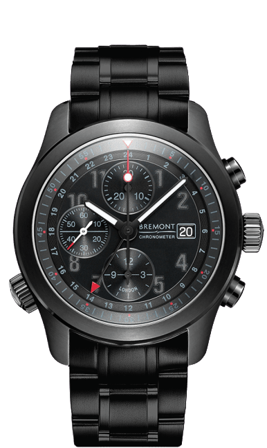 Bremont ALT1-B (GMT) Chronograph Steel Black