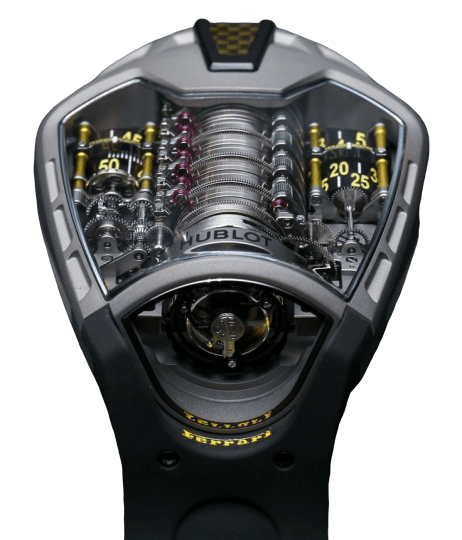 Hublot LaFerrari Titanium Side Engine view