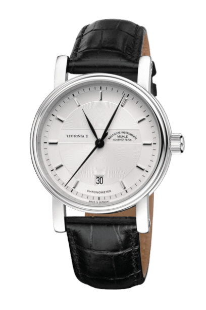 Muhle Glashuette Teutonia II Chronometer Silver Dial (Leather bracelet)