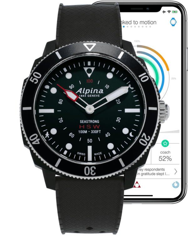 Alpina Horological Smartwatch Seastrong Black