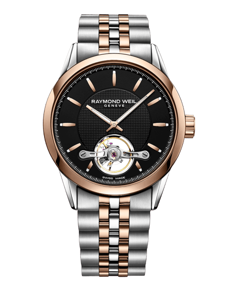 Raymond Weil Freelancer RW1212 Rose Gold PVD Plated Open Aperture