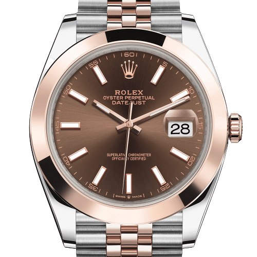 Rolex Datejust 41mm Oystersteel and Everose gold (Choc dial)