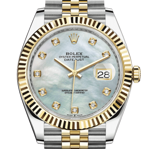 Rolex Datejust 36mm Oystersteel and Yellow gold (Fluted bezel and Gem-set indices)